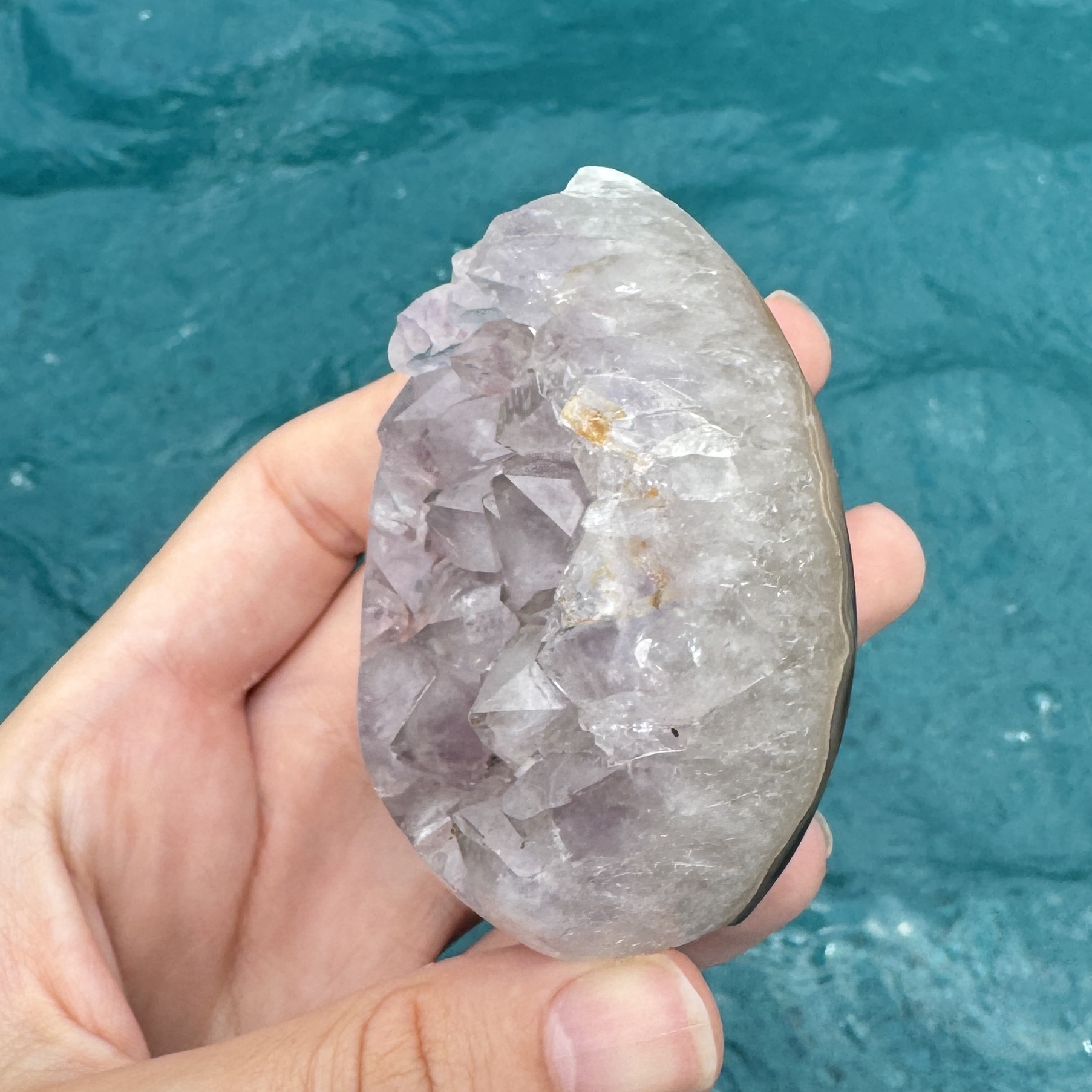 Agate Amethyst Druzy Flame (Brazil) - Image 5