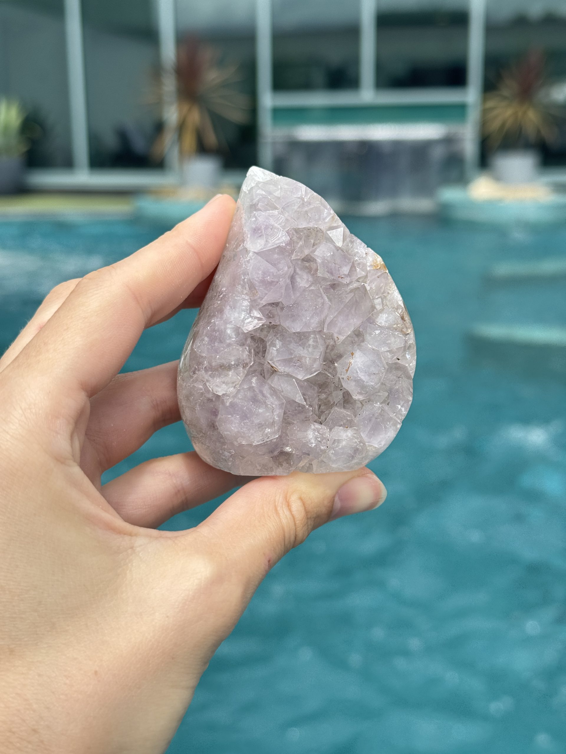 Agate Amethyst Druzy Flame (Brazil) - Image 3