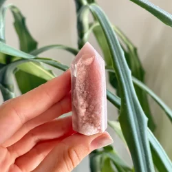 Mini pink amethyst tower