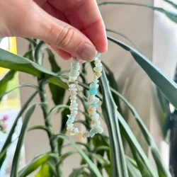 Amazonite crystal chip bracelet